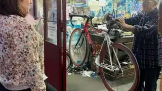 "Pepito", con 82 años, pide ayuda para reconstruir su taller de bicicletas