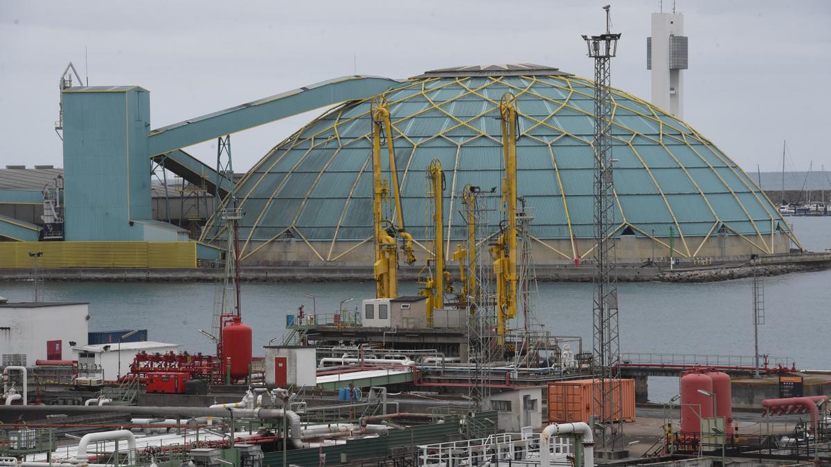 La Medusa del puerto de A Coruña.