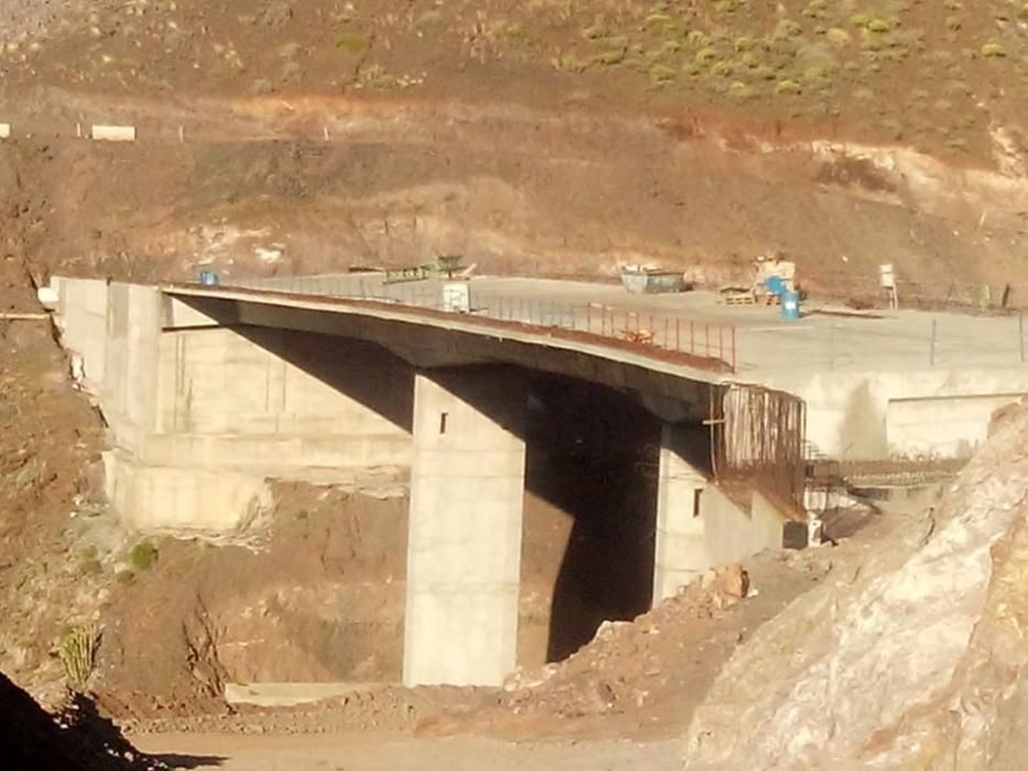 Obras de la Fase I de la nueva carretera de La Aldea