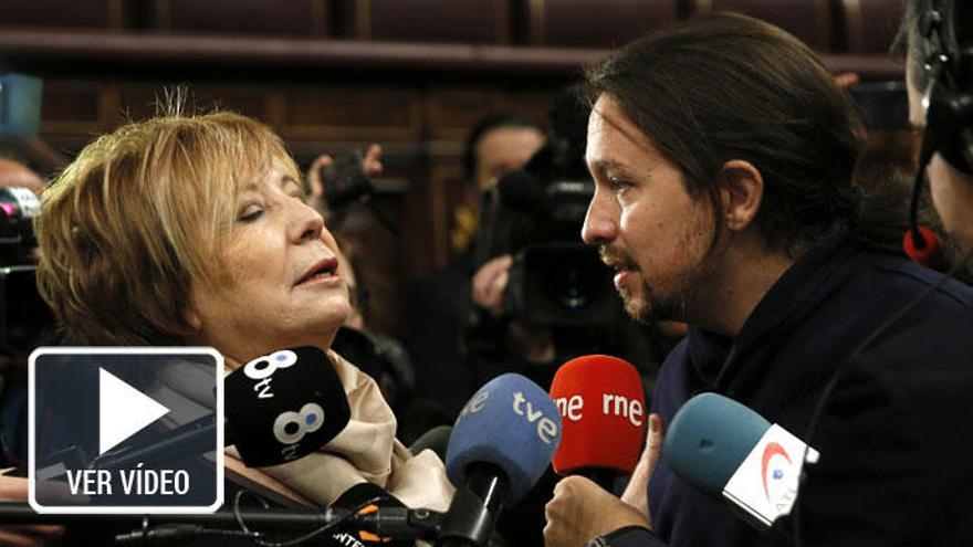 Celia Villalobos y Pablo Iglesias, protagonistas de la semana.