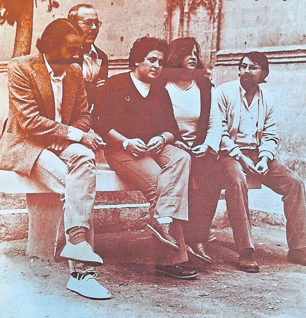 Canyelles, Peralta, Adrover, Cerdà y Guasp junto a sa Llonja.