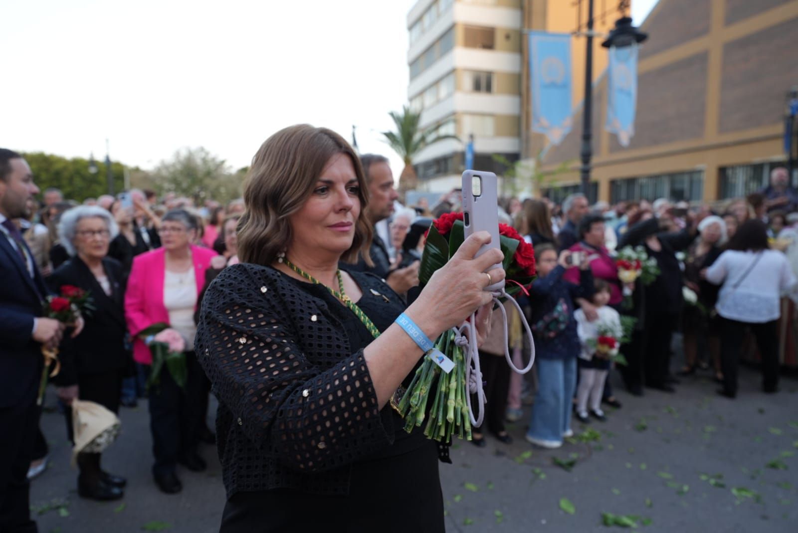 Galería de imágenes: La Virgen del Lledó llega a la plaza de la Virgen del Carmen en el Gau