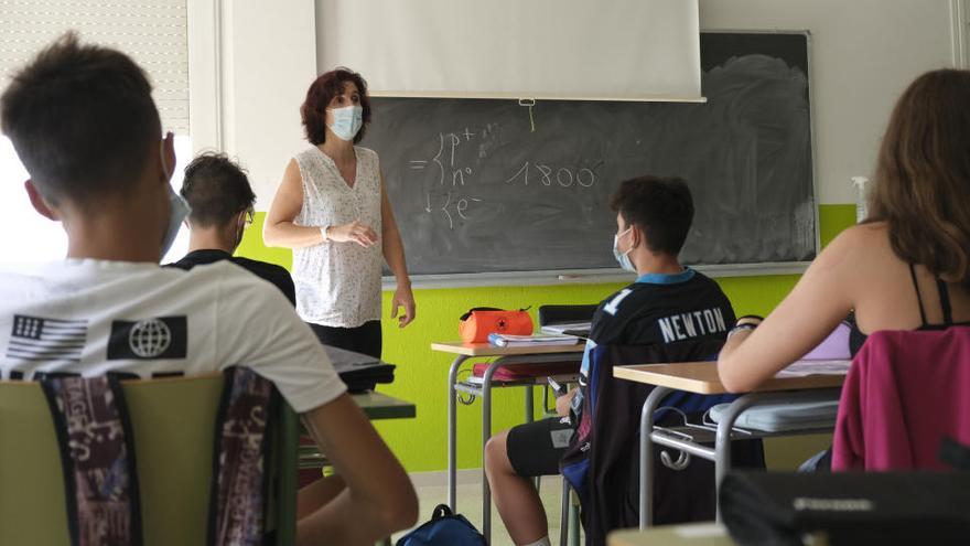 Una aula de l&#039;institut de Navarcles |