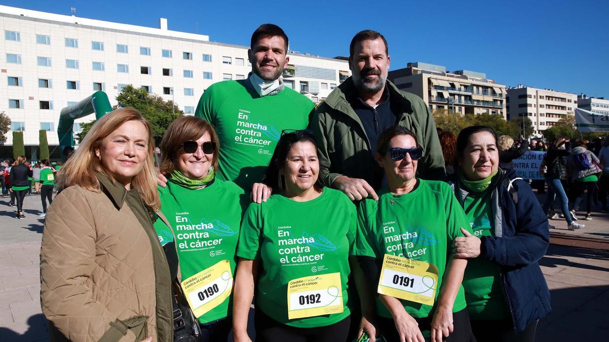 Felipe y Alfonso Reyes en la marcha contra el Cancer en Córdoba