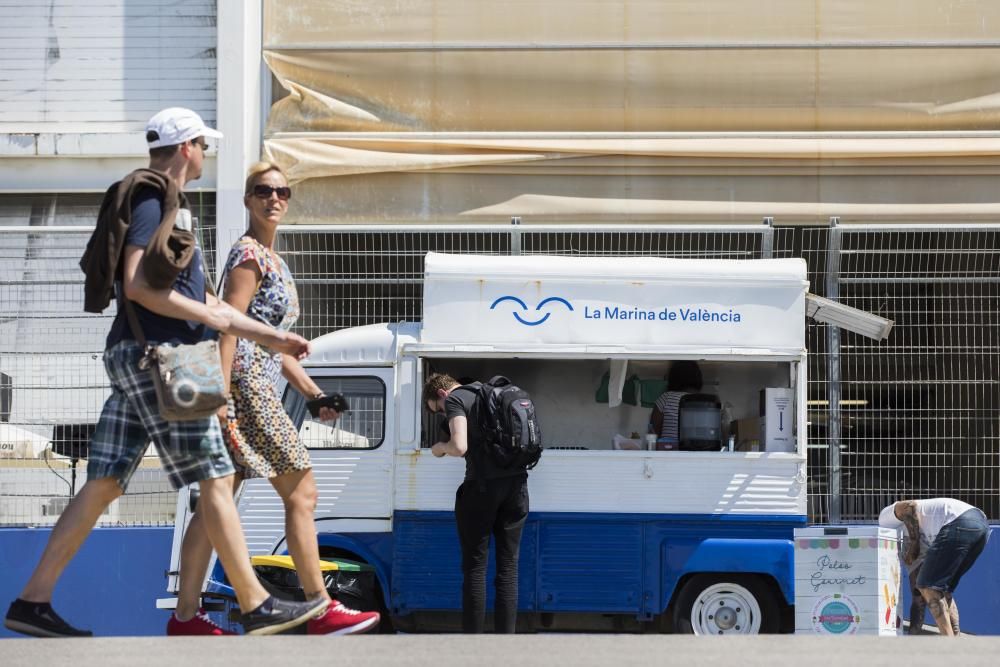 Nueva zona de baño en la Marina de València