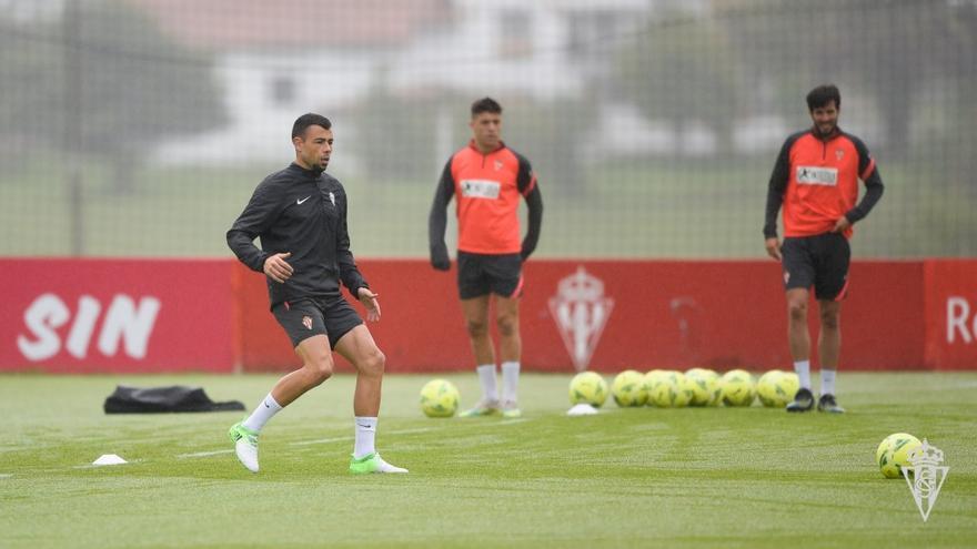 Javi Fuego esta mañana en Mareo