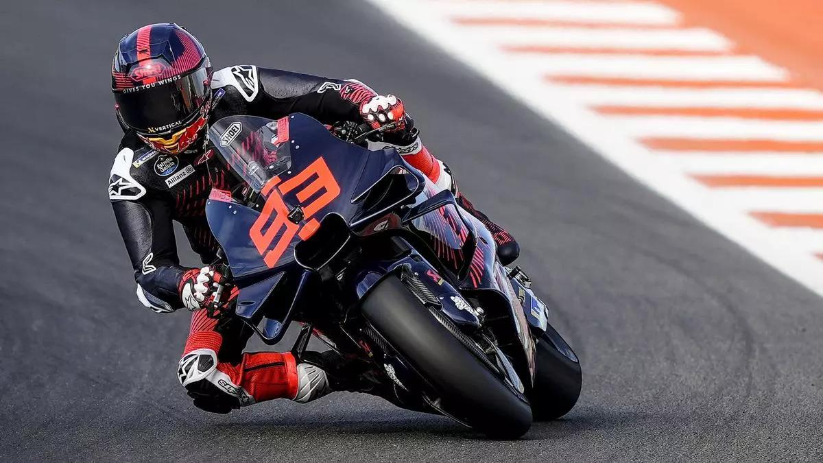 Marc Márquez, durante los test de Sepang