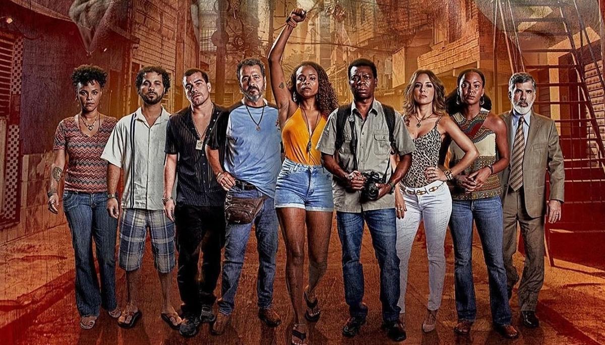 Imagen promocional con el elenco protagonista de la serie 'Ciudad de dios. La lucha no para', basada en el libro homónimo de Paulo Lins, de HBO Max.