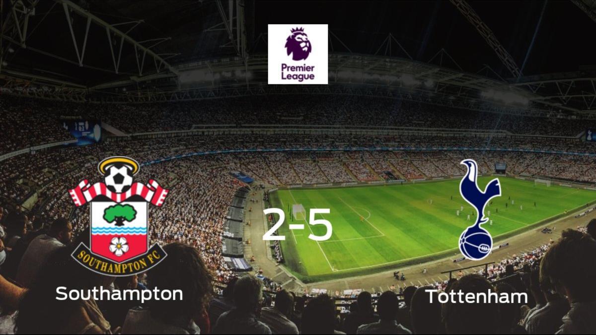 El Tottenham Hotspur se lleva la victoria tras golear 2-5 al Southampton