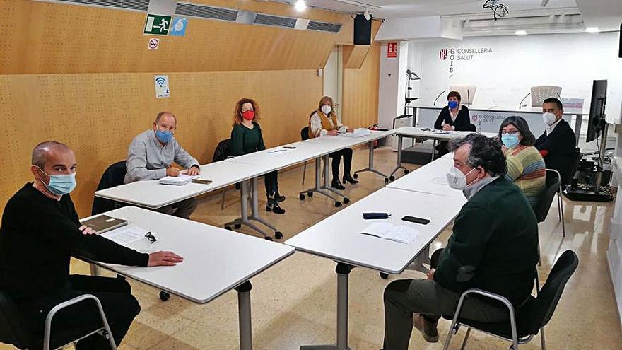 Una imagen de la reunión de trabajo realizada ayer. | CAIB