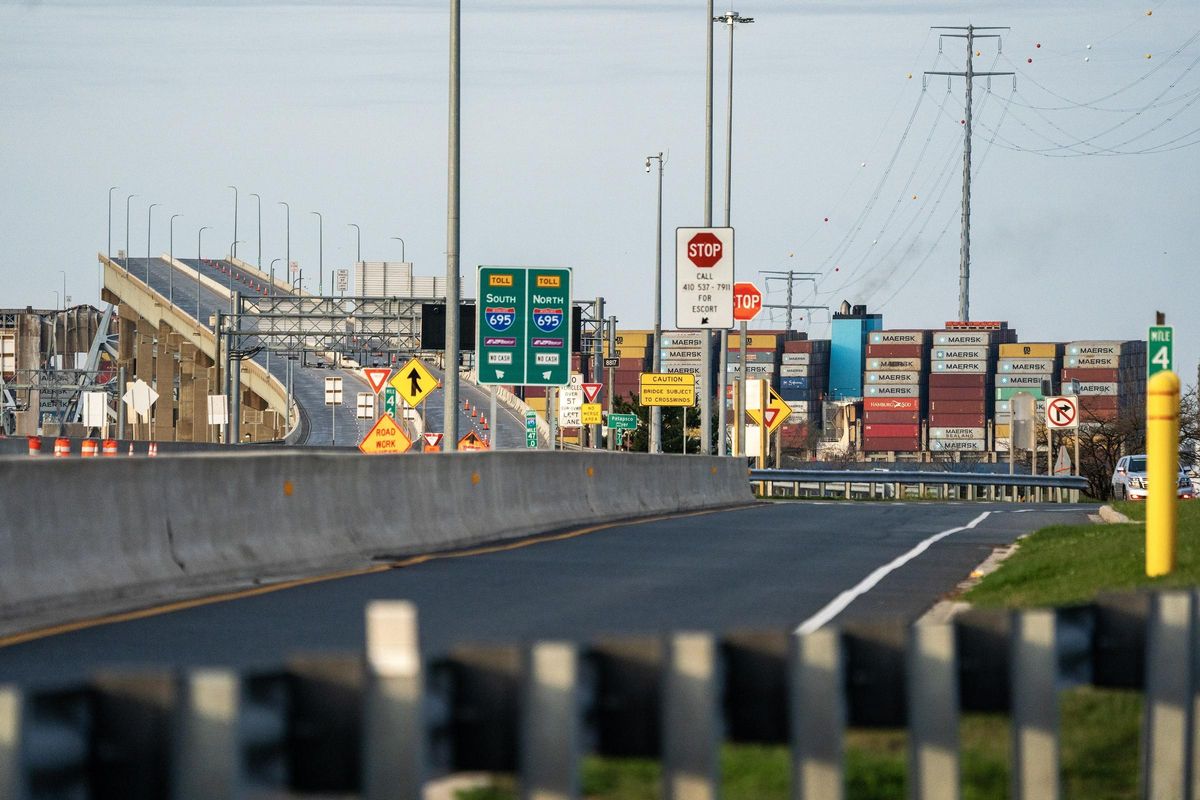 Baltimore bridge collapses after being hit by cargo ship