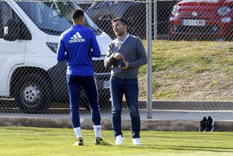 Entrenamiento del Real Zaragoza, 25 de febrero