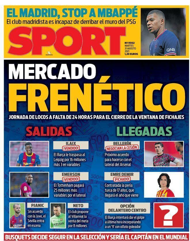 Las portadas de la prensa deportiva de hoy