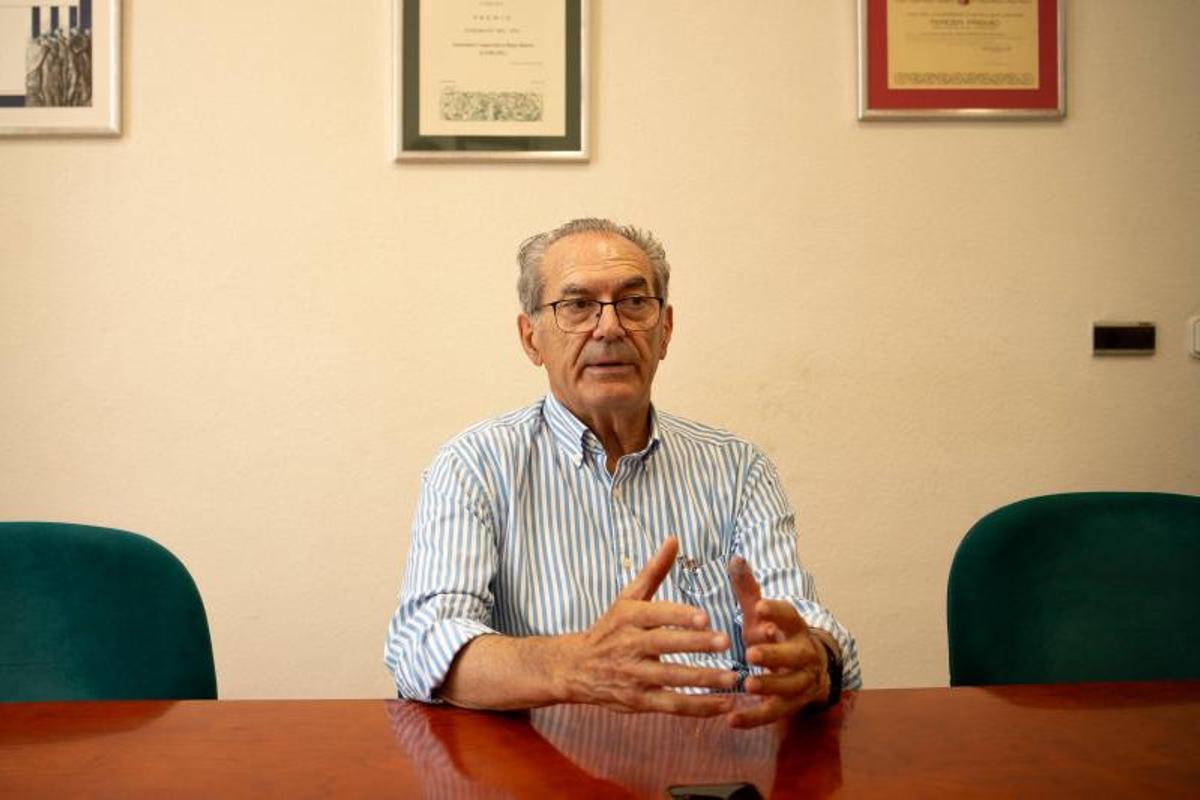 Rafael Sánchez Olea durante la entrevista
