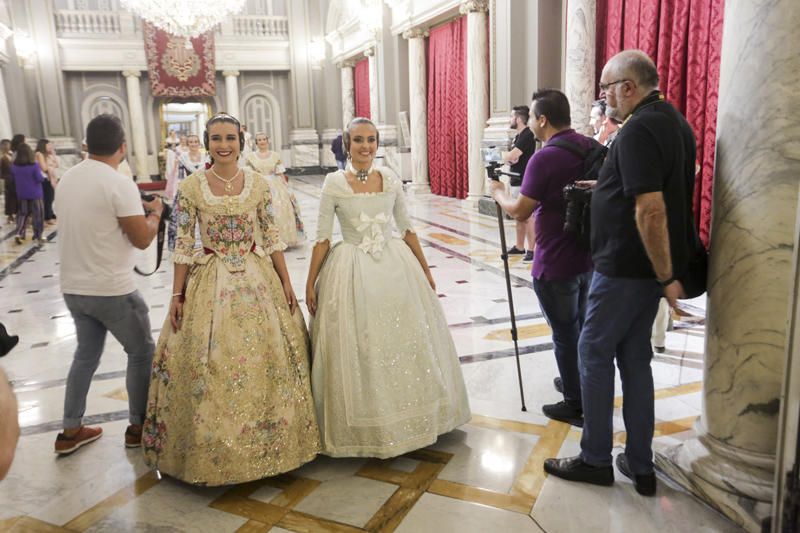 Ensayo de las cortes de honor para el día de la Proclamación