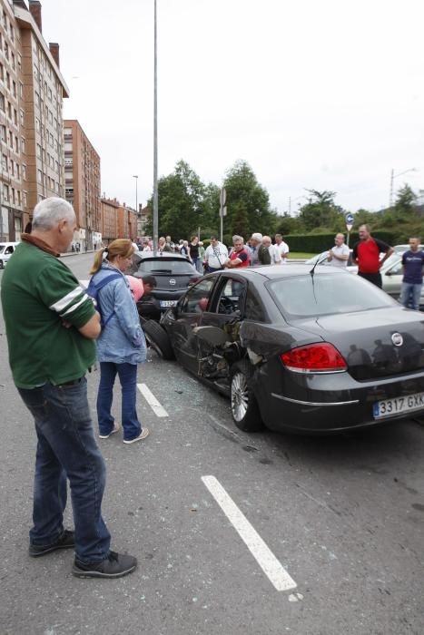 Accidente en la calle Ruiz en la Calzada