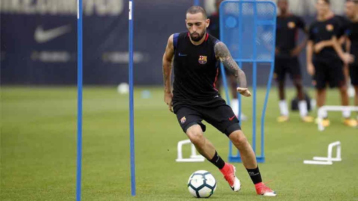 Aleix Vidal, en uno entrenamiento