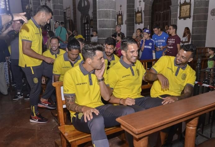 16/08/2017 TEROR. Visita de la UD Las Palmas a la Virgen del Pino en la Básilica de Teror. FOTO: J.PÉREZ CURBELO