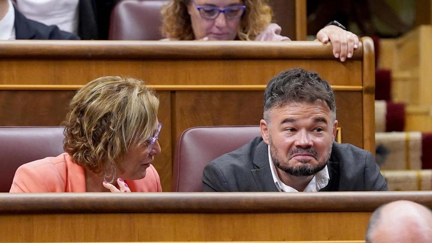 Madrid 21-09-2023  Pleno del Congreso , en la imagen Gabriel Rufián .IMAGEN DAVID CASTRO