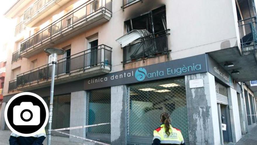 Una jove amb síndrome de Diògenes provoca un incendi al seu pis a Girona