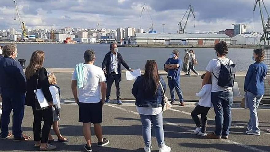 Visitas al puerto de A Coruña.