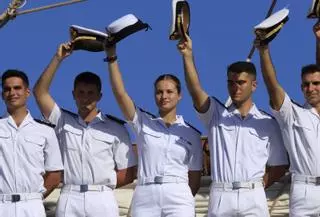 Los últimos días de singladura y anonimato de Leonor a bordo del "Elcano"