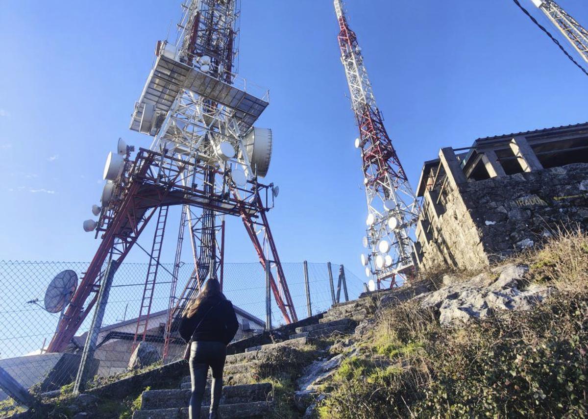 Las antenas de la cima de Monte Faro. | FDV