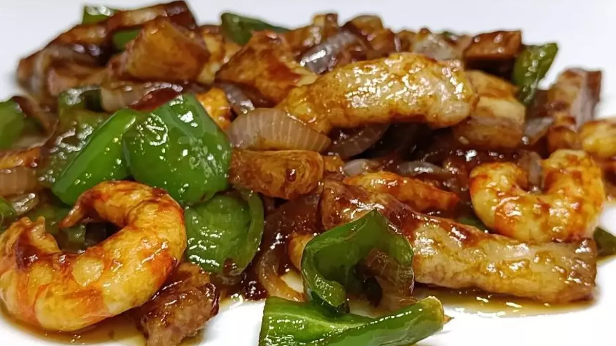 Langostinos con panceta