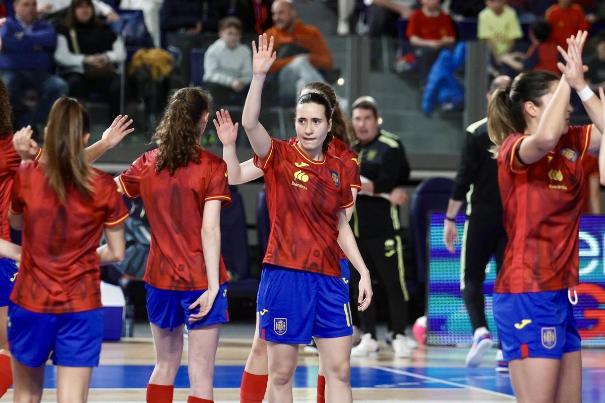 La selección española femenina sub-23 de fútbol sala, en Oviedo La selección española femenina sub-23 de fútbol sala, en Oviedo
