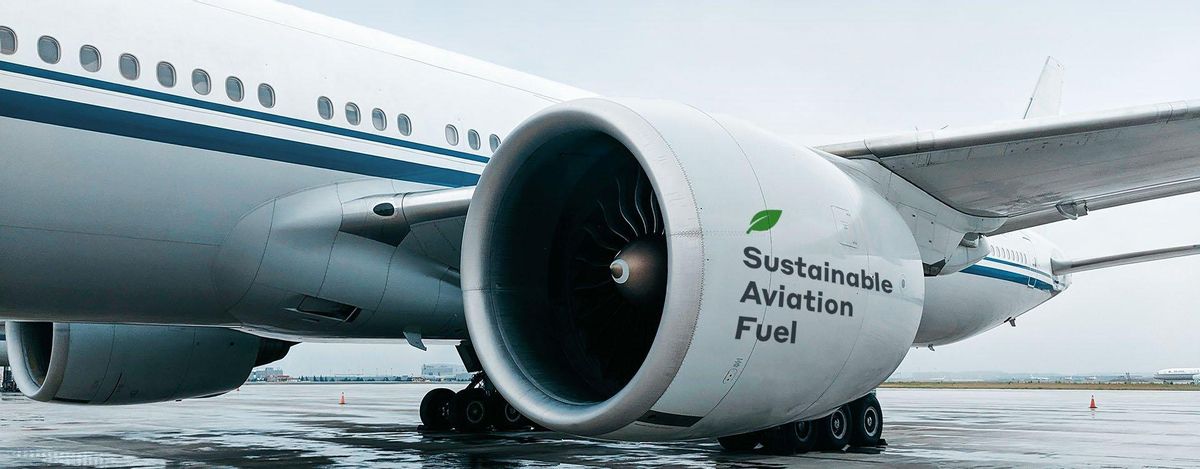 Avión propulsado por biocombustibles