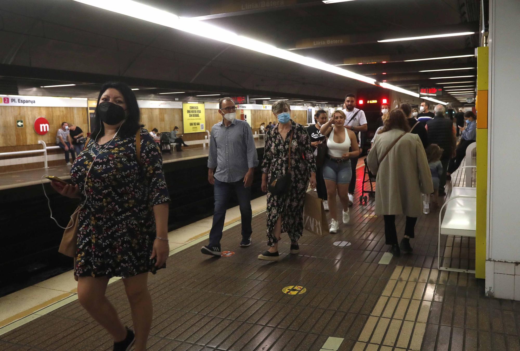 Primer domingo de servicio gratuito en Metrovalencia