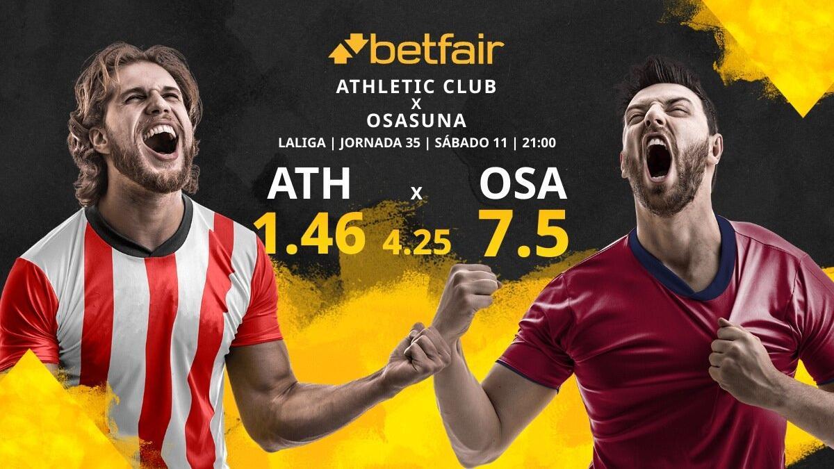 Athletic Club vs. CA Osasuna: horario, TV, estadísticas, clasificación y pronósticos