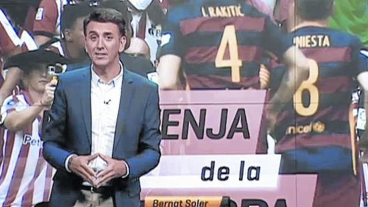 Radio en colores 8 Bernat Soler presentó el pasado domingo un 'Hat trick Barça' ilustrado solo con fotos del Athletic-Barça.