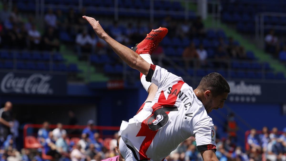 El Getafe y el Rayo Vallecano empatan sin goles al descanso