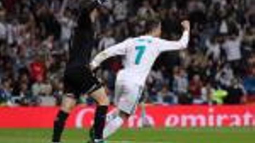 Cristiano Ronaldo celebra el seu gol.