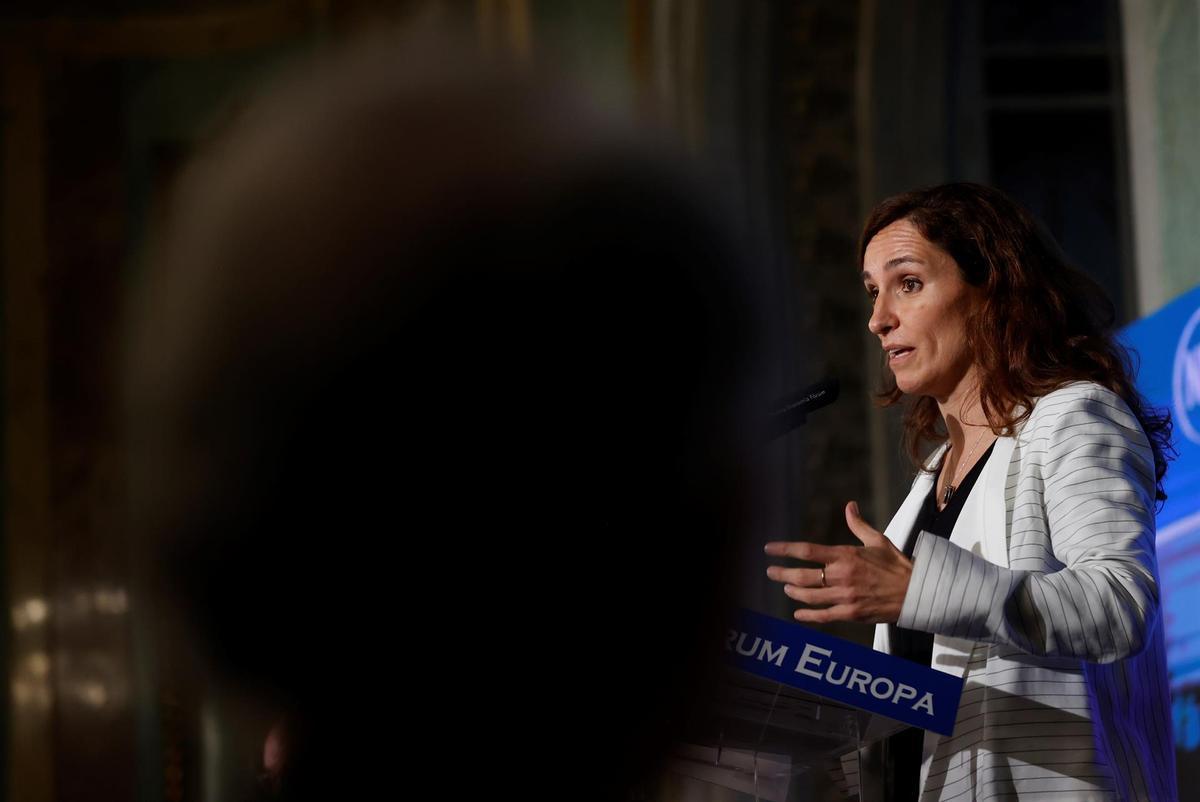 Mónica García, líder de Más Madrid. 