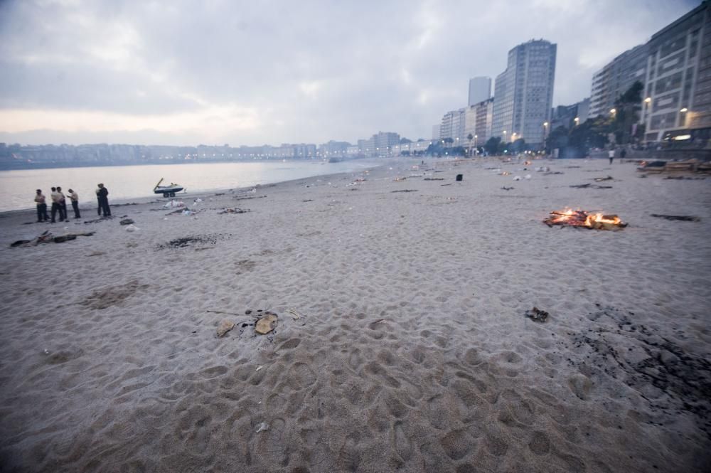 Así transcurrió la noche y amanecieron las playas