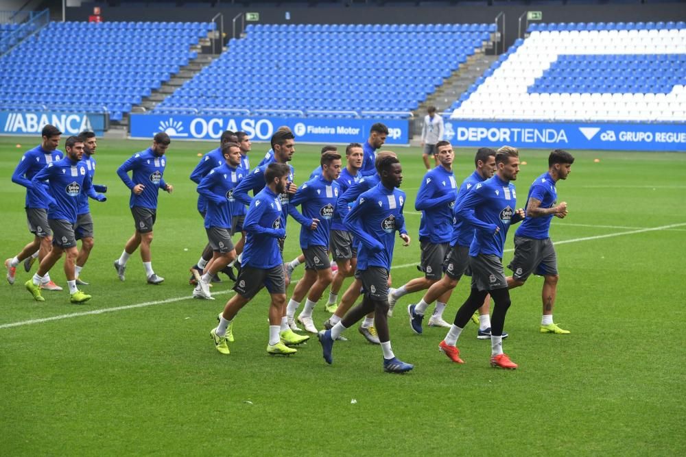 El Dépor prepara en Riazor el duelo de Las Palmas