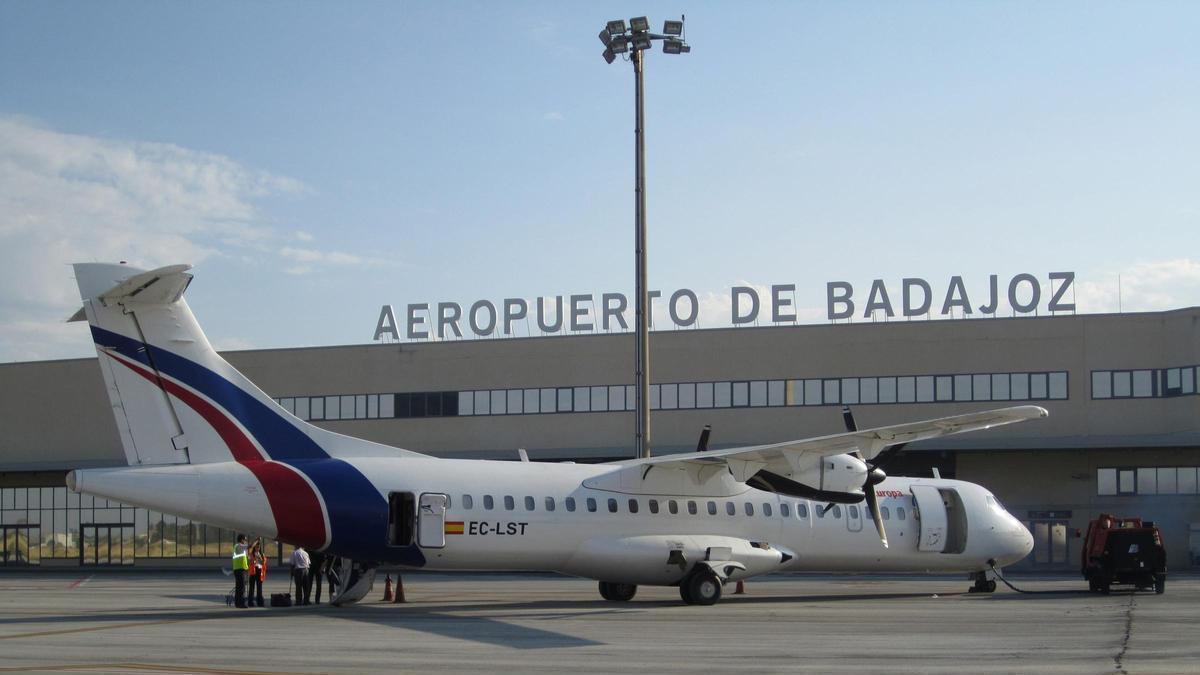 Aeropuerto de Badajoz, en una foto de archivo.