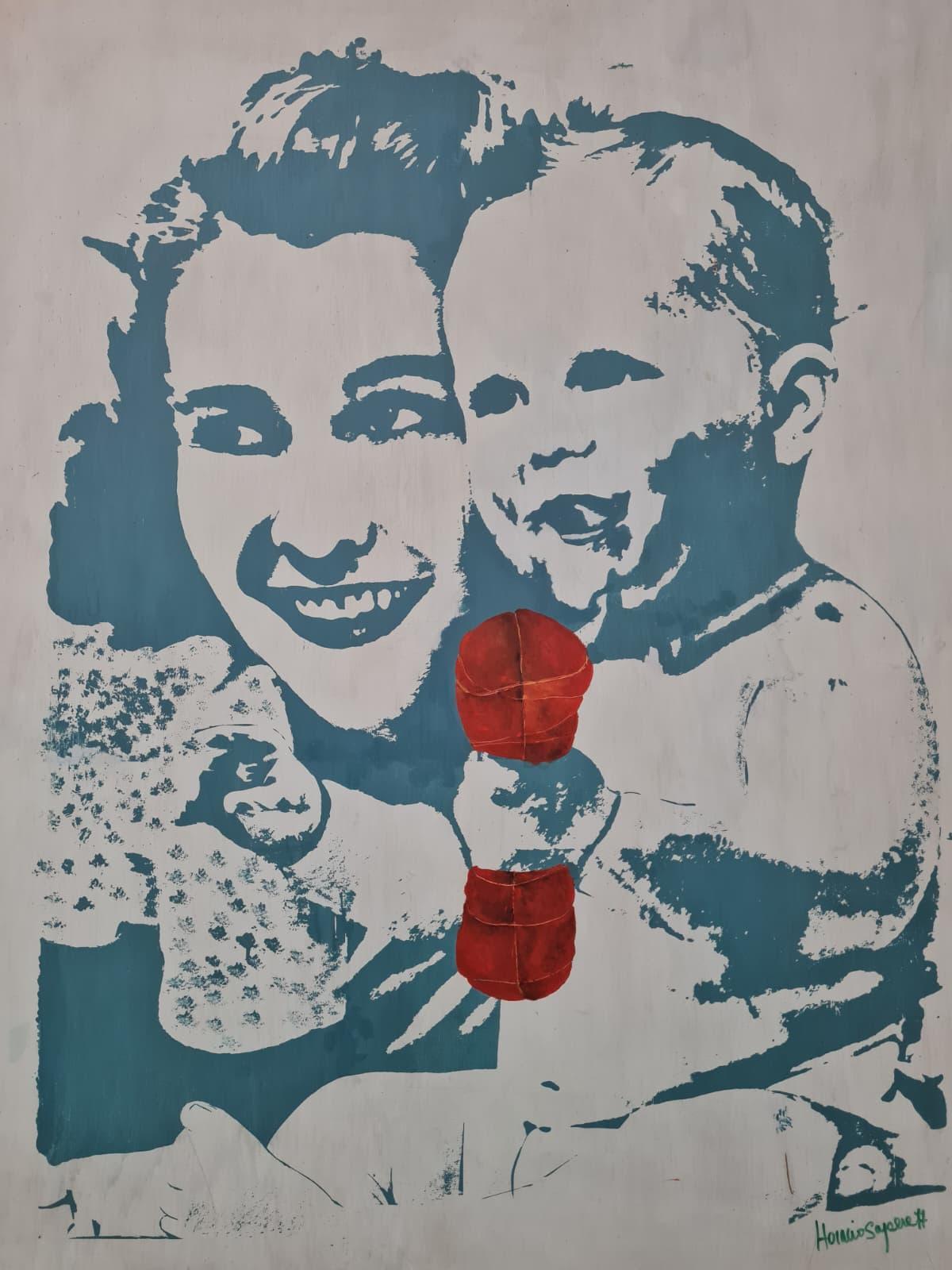 Horacio Sapere, „Maternidad con sobrasada (1977, Serie „Antimaternidades“).