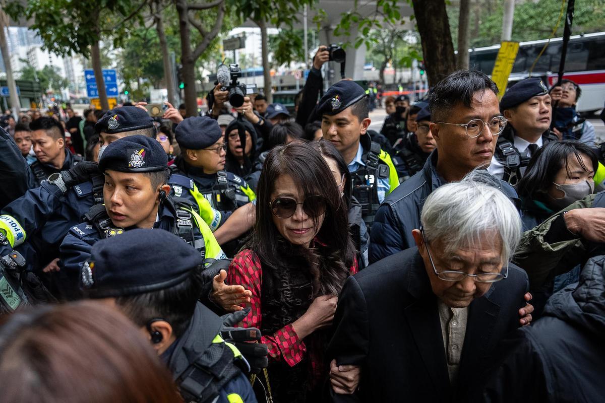 Jimmy Lai, en el día del dictamen jurídico por las protestas en Hong Kong.