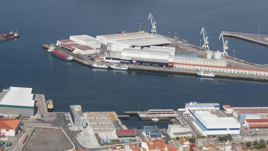 Vista parcial del puerto de Marín. // Santos Álvarez