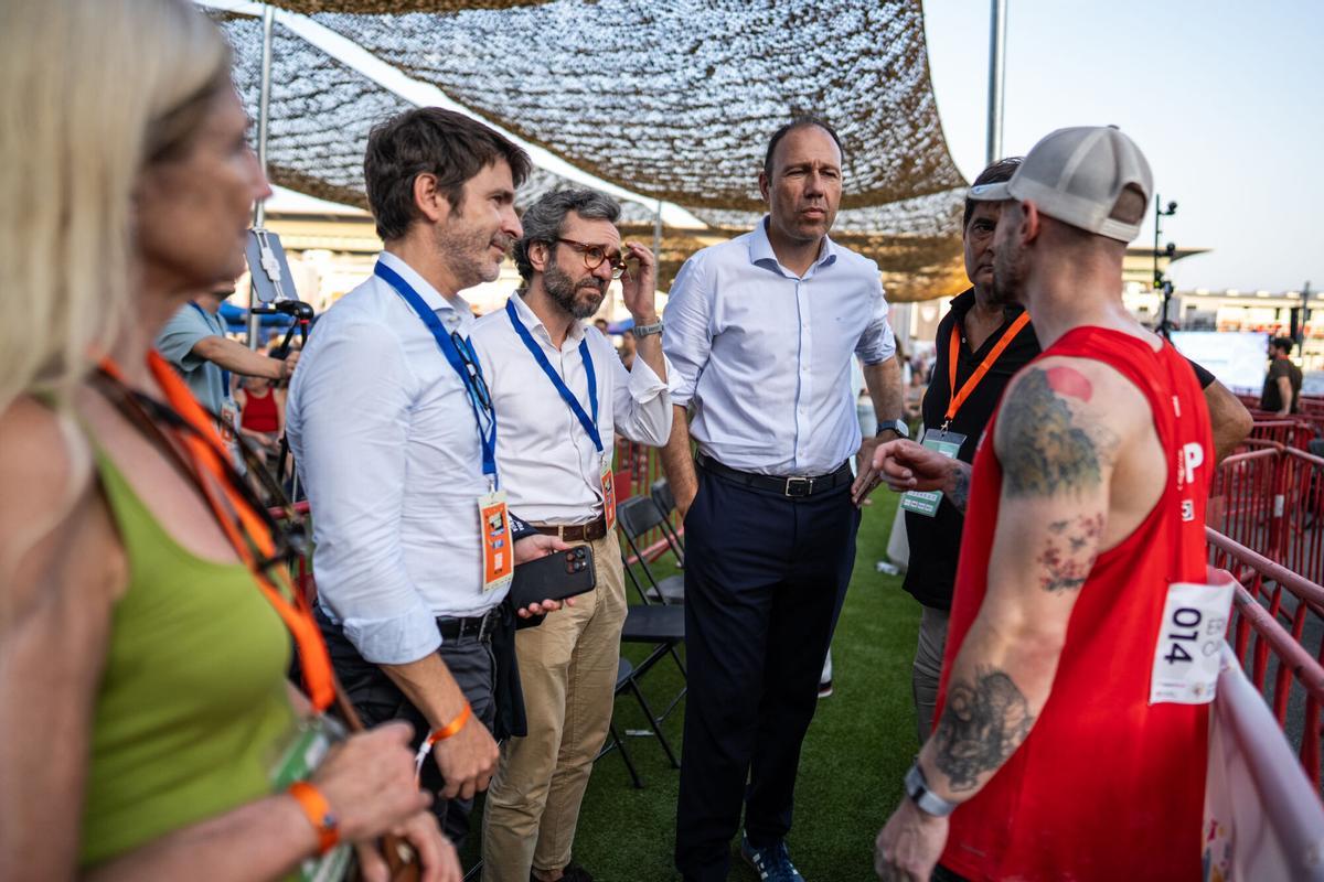 Montmeló (Barcelona). Ambiente durante la competición de escalada de velocidad de la Copa de Europa, celebrada en el marco del festival GRAVITEO en el Circuit de Barcelona-Catalunya. 16 de julio de 2026. Deportes. AUTOR: ZOWY VOETEN