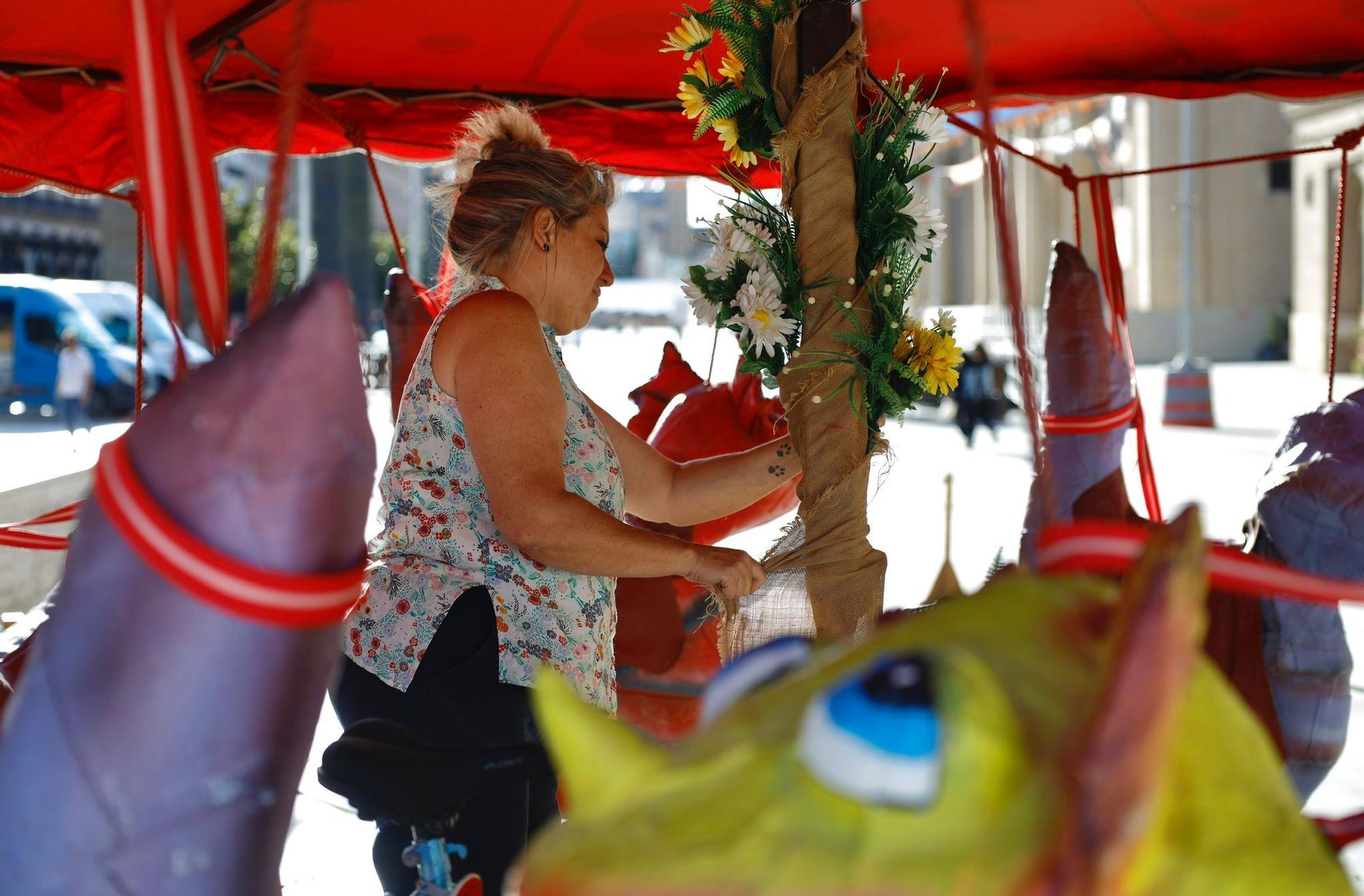 En imágenes | Montaje del Mercado de las Tres Culturas en Zaragoza