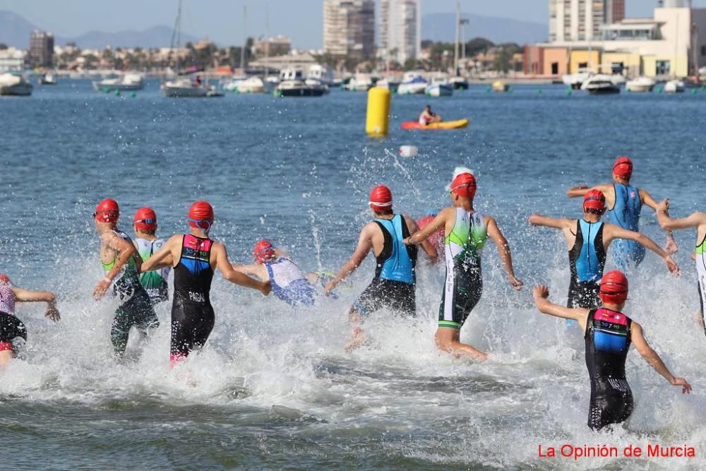 Final de triatlón de Deporte en Edad Escolar