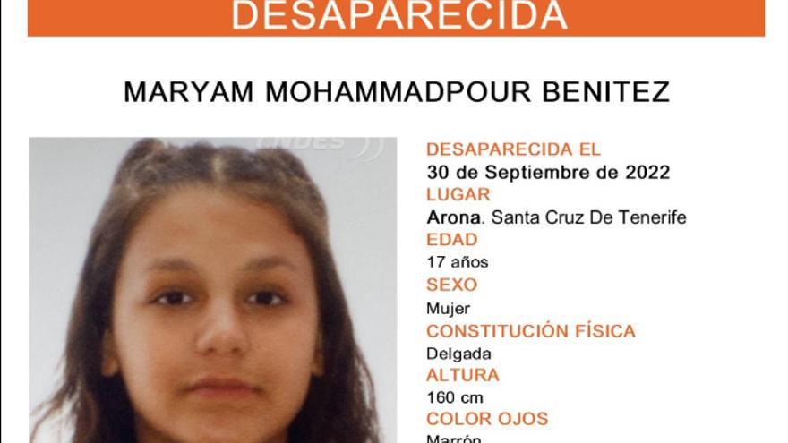 Buscan a una menor desaparecida desde el viernes en Arona