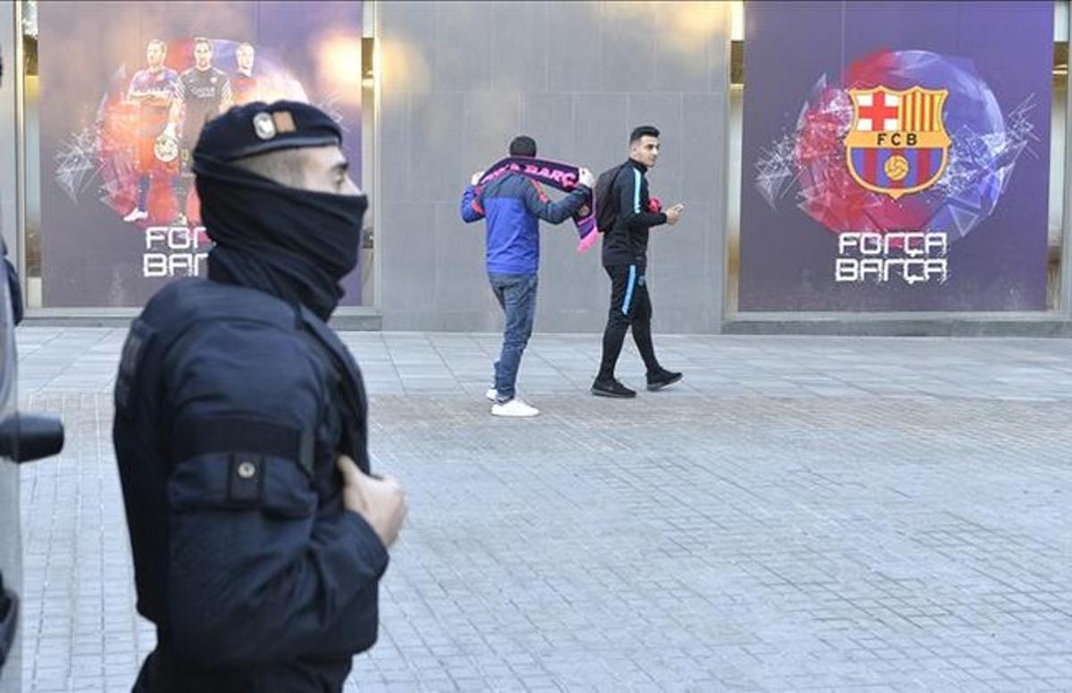 Mesures extraordinàries de seguretat al Camp Nou