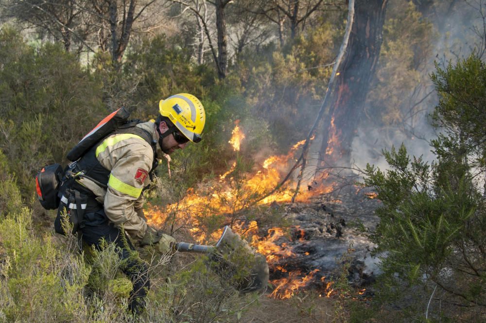 Incendi forestal a Blanes