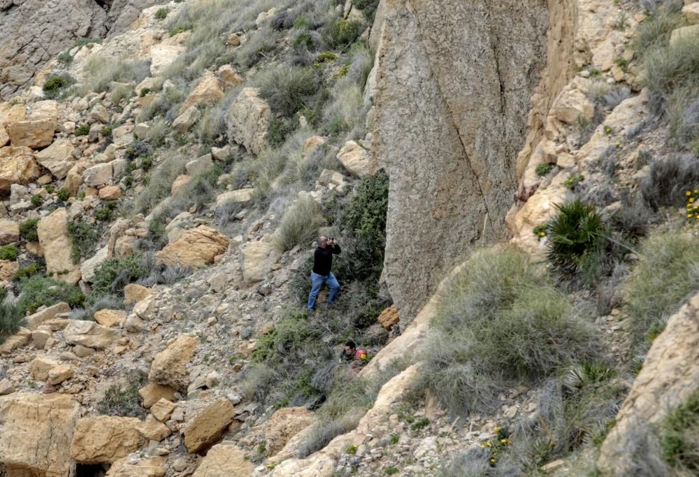 El cuerpo ha sido localizado por los bomberos en un acantilado de la Serra Gelada