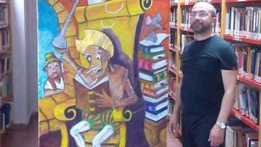 Santa Cristina estrena mural del Quijote